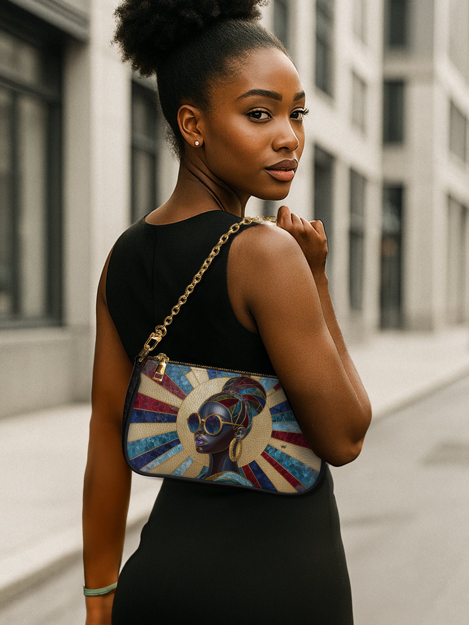 Stained Glass Diva Classic Zip Pochette QR0XD423