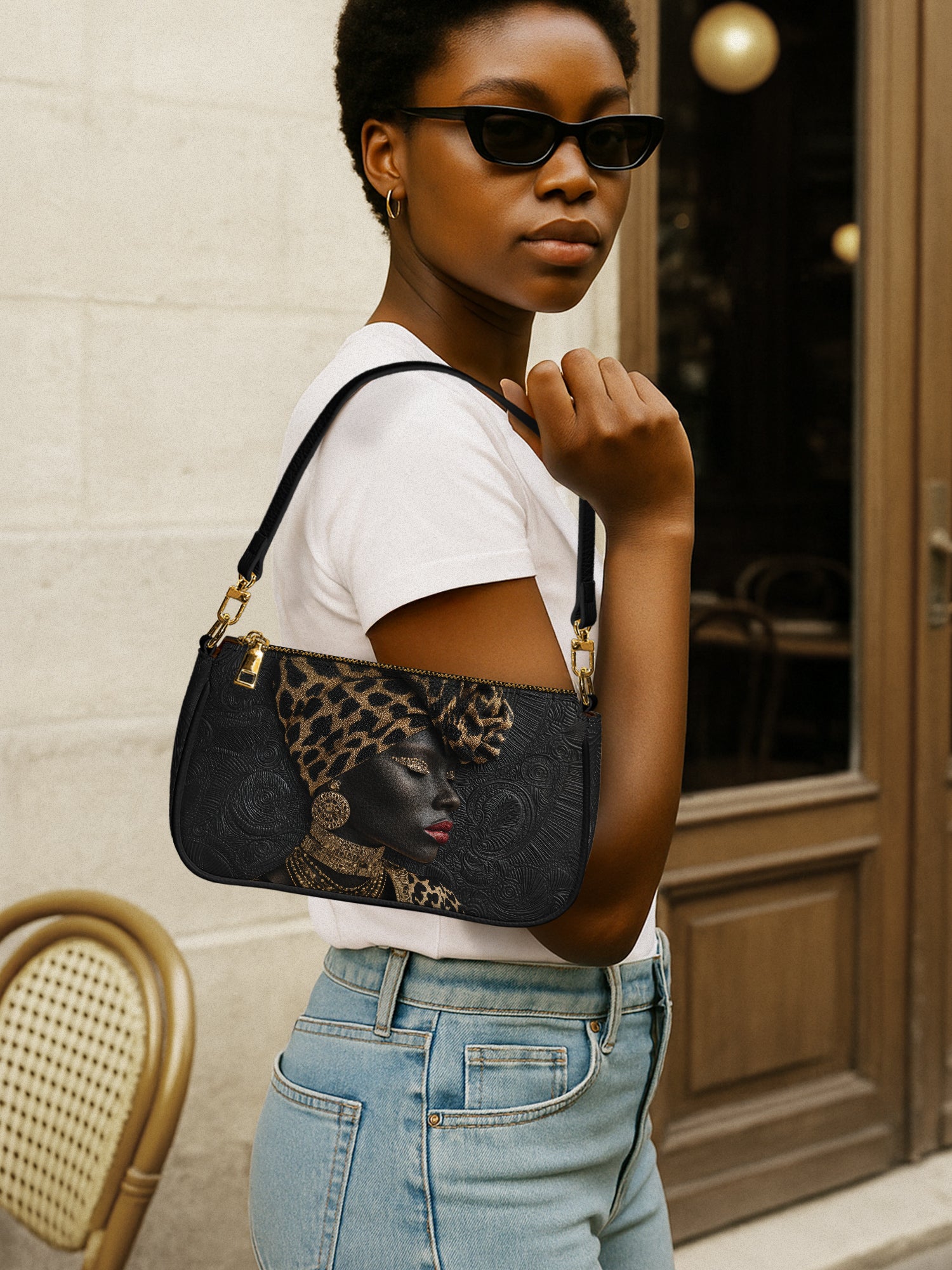 African Grace Classic Zip Pochette QR0XD466