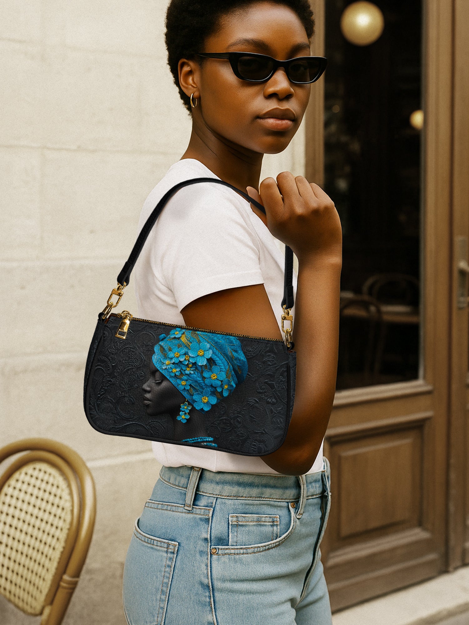 Myosotis Blossom Diva Classic Zip Pochette QR0XD343