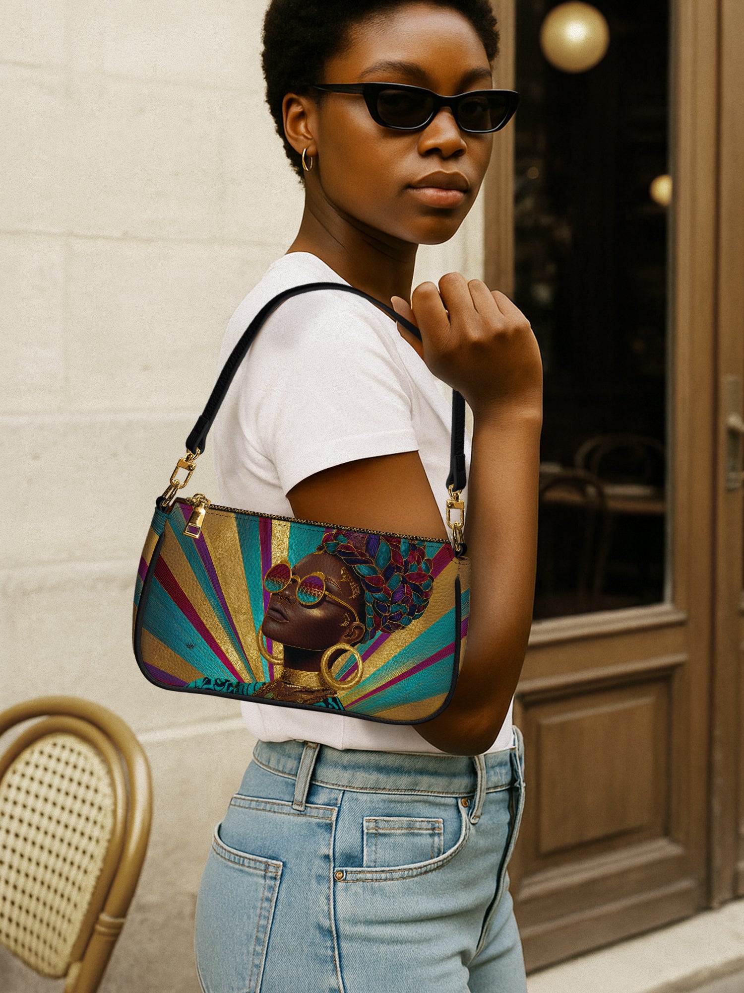 Golden Radiance Classic Zip Pochette QR0XD418