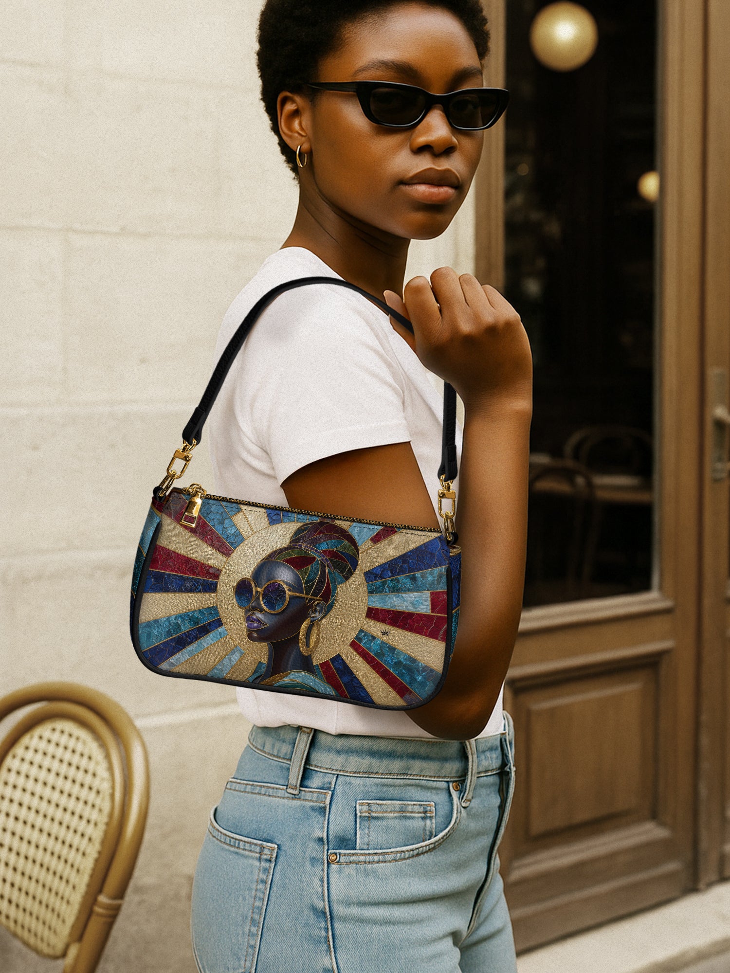 Stained Glass Diva Classic Zip Pochette QR0XD423