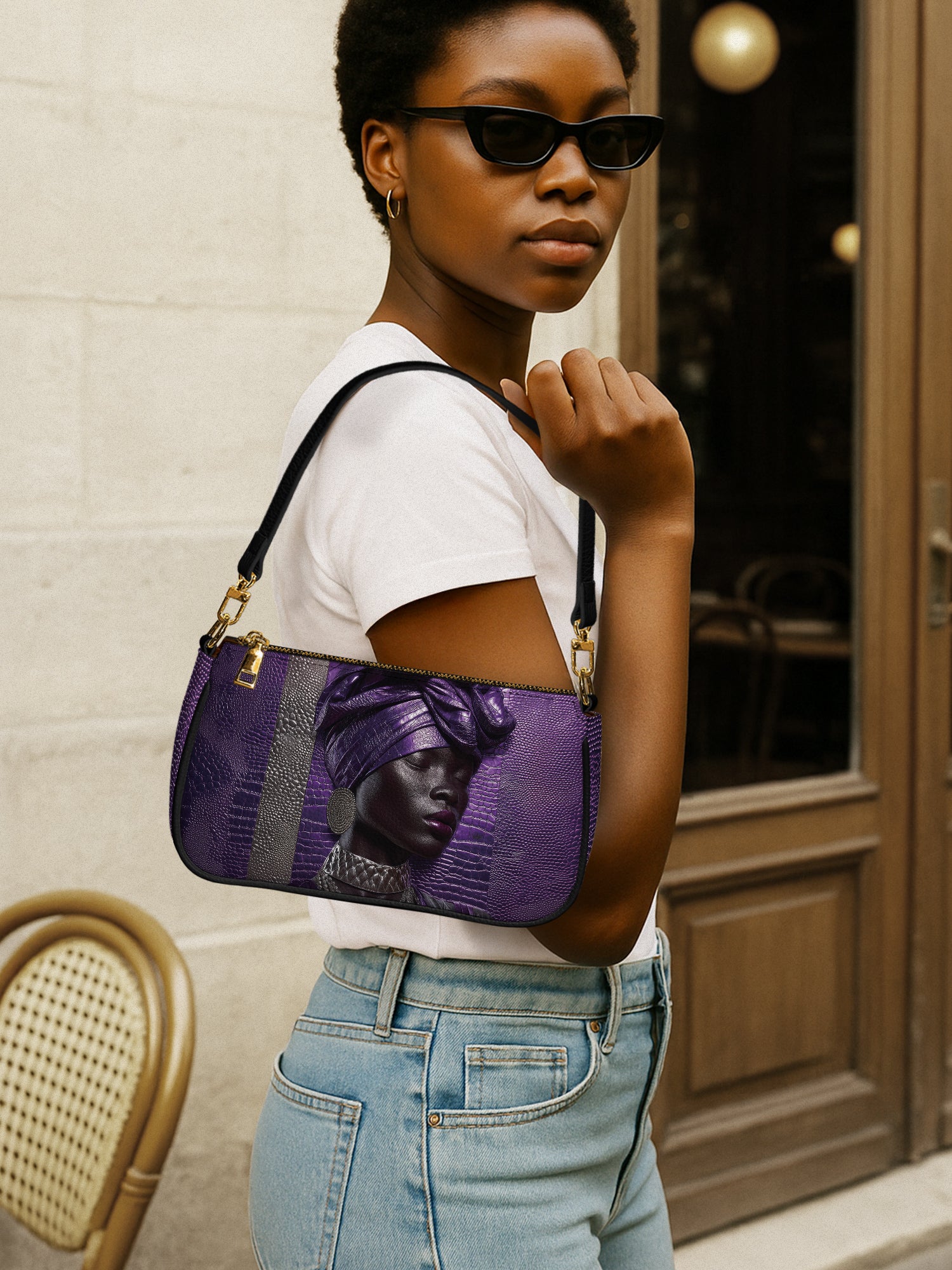 Aveline Noir Classic Zip Pochette QR0XD573