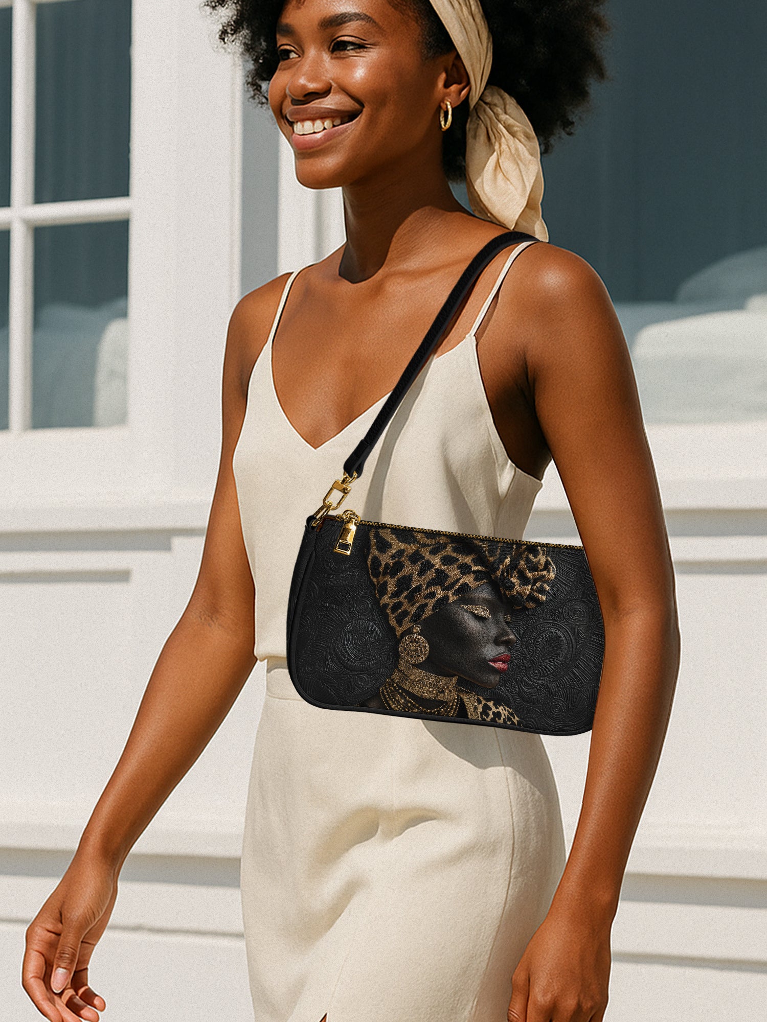 African Grace Classic Zip Pochette QR0XD466