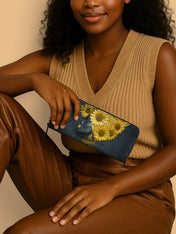 Sunflower Majesty Slimline Zippy Wallet QR0XD352