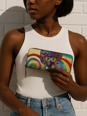 Afro Luxe Spiral Slimline Zippy Wallet QR0XD425