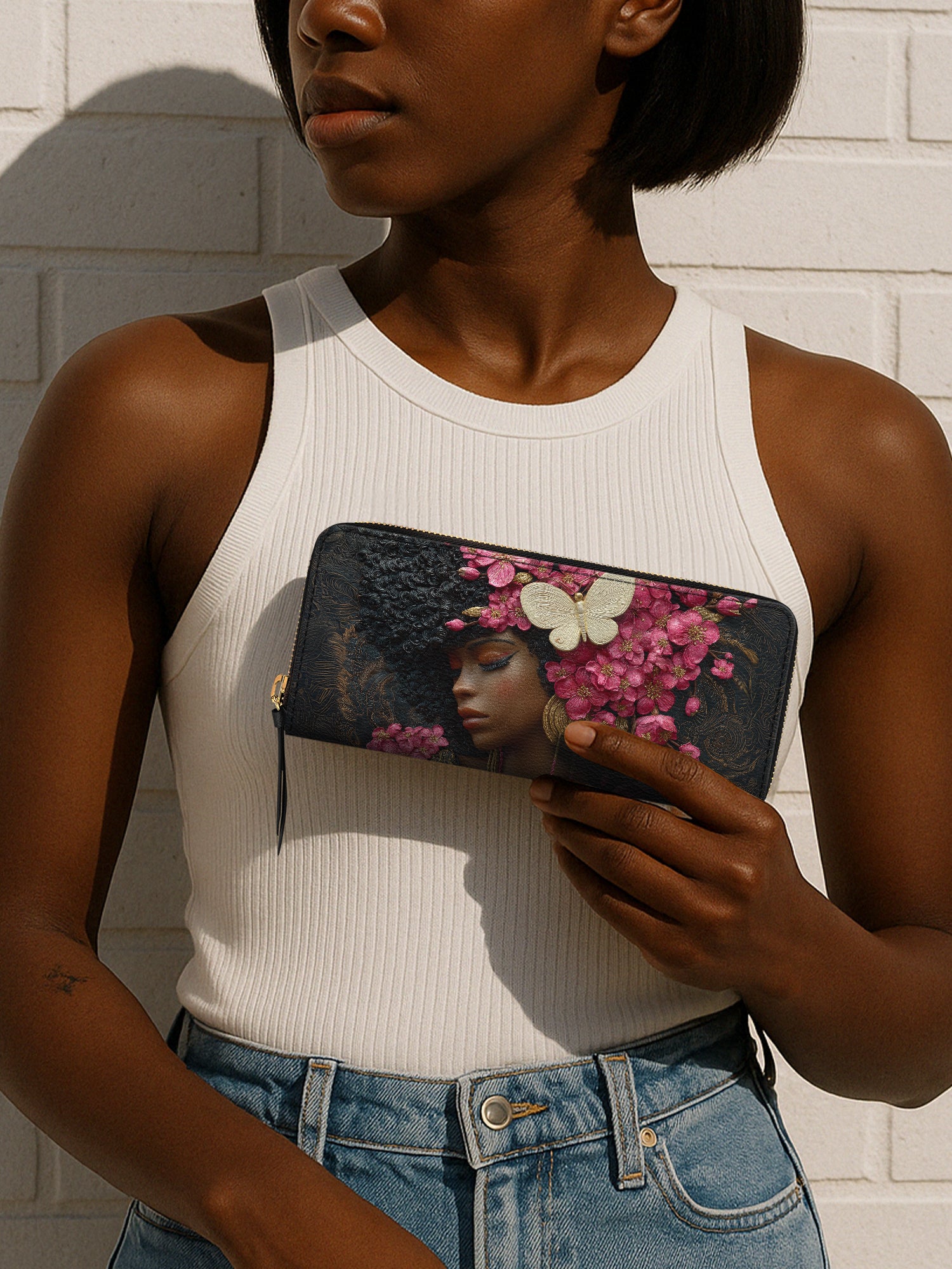 Blossom Queen Slimline Zippy Wallet QR0HH066