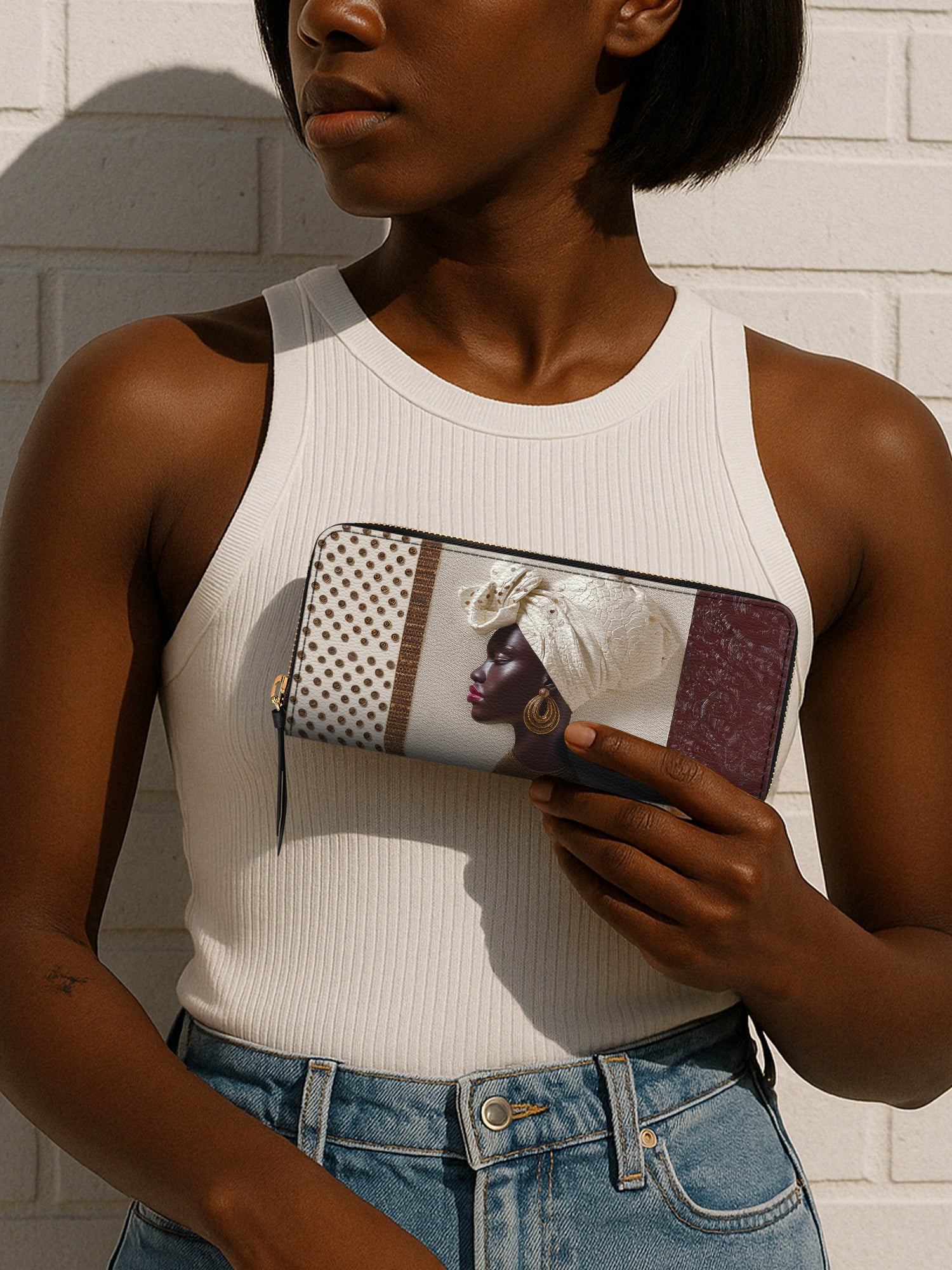 Ivory Luxe Slimline Zippy Wallet QR0XD595