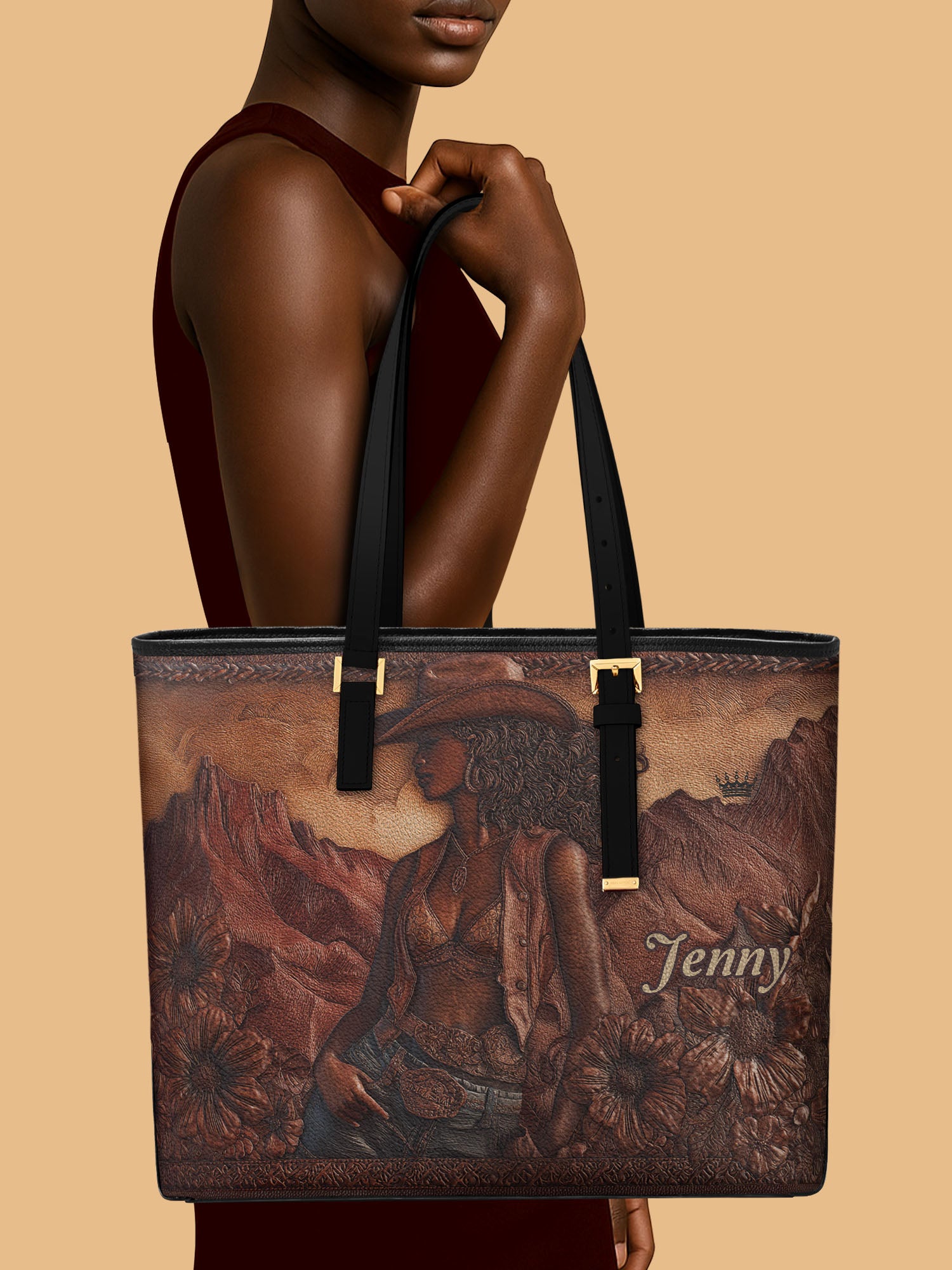 Soul Of The West Sleek Leather Tote