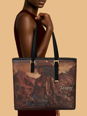 Soul Of The West Sleek Leather Tote
