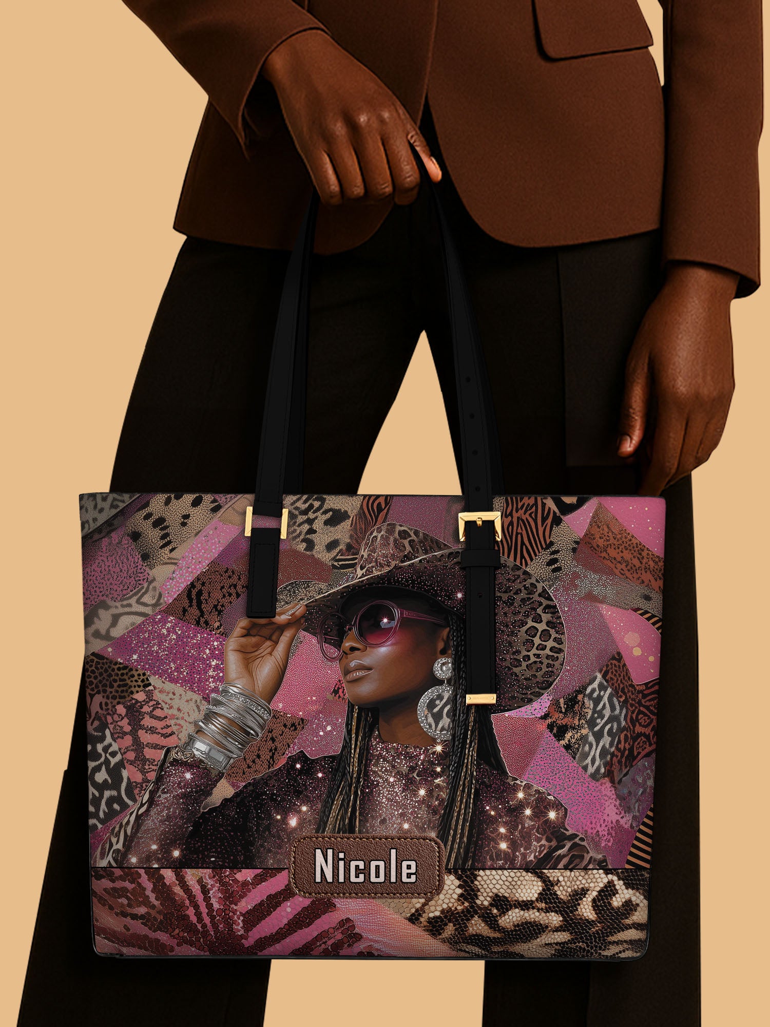 Bold Cowgirl Sleek Leather Tote