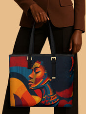 Rhythm & Soul Sleek Leather Tote QR0TV0015