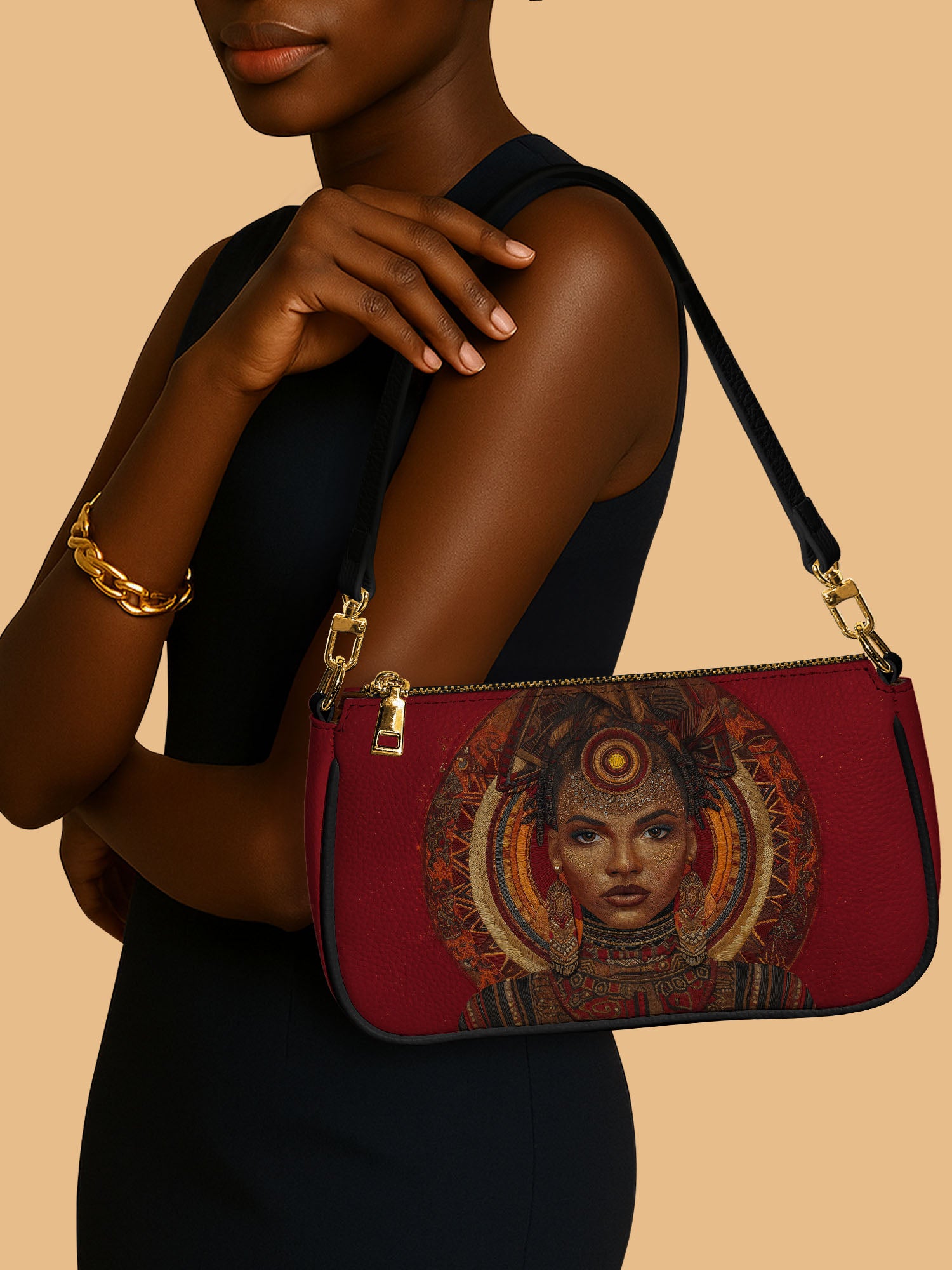 Ebony Aura Classic Zip Pochette QR0XD212