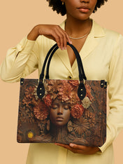 Afro Flora Premium Leather Handbag QR0TV027