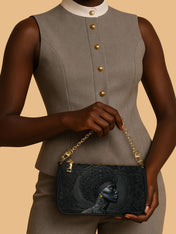 Crowned In Onyx Classic Zip Pochette QR0XD105