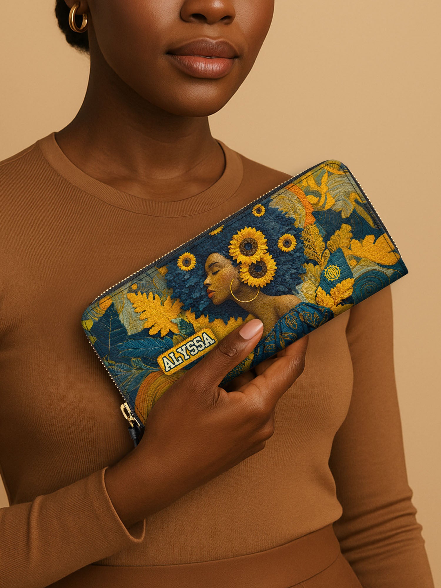 Bold in Bloom Slimline Zippy Wallet