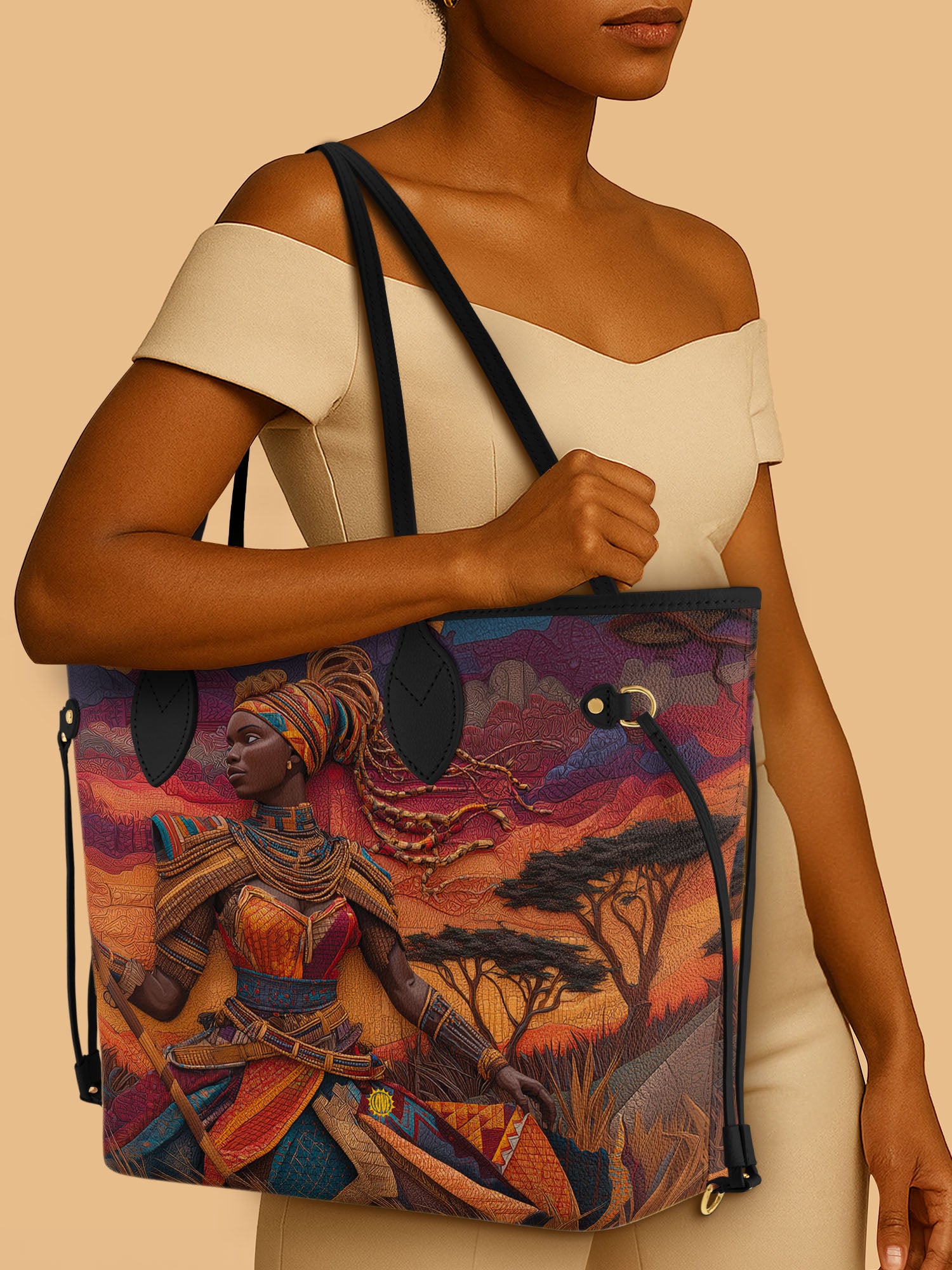 African Warrior Classic Shopper Tote QR0HH009