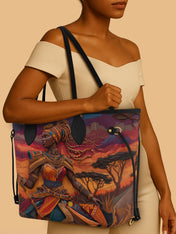 African Warrior Classic Shopper Tote QR0HH009