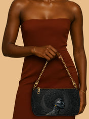 Crowned In Onyx Classic Zip Pochette QR0XD105