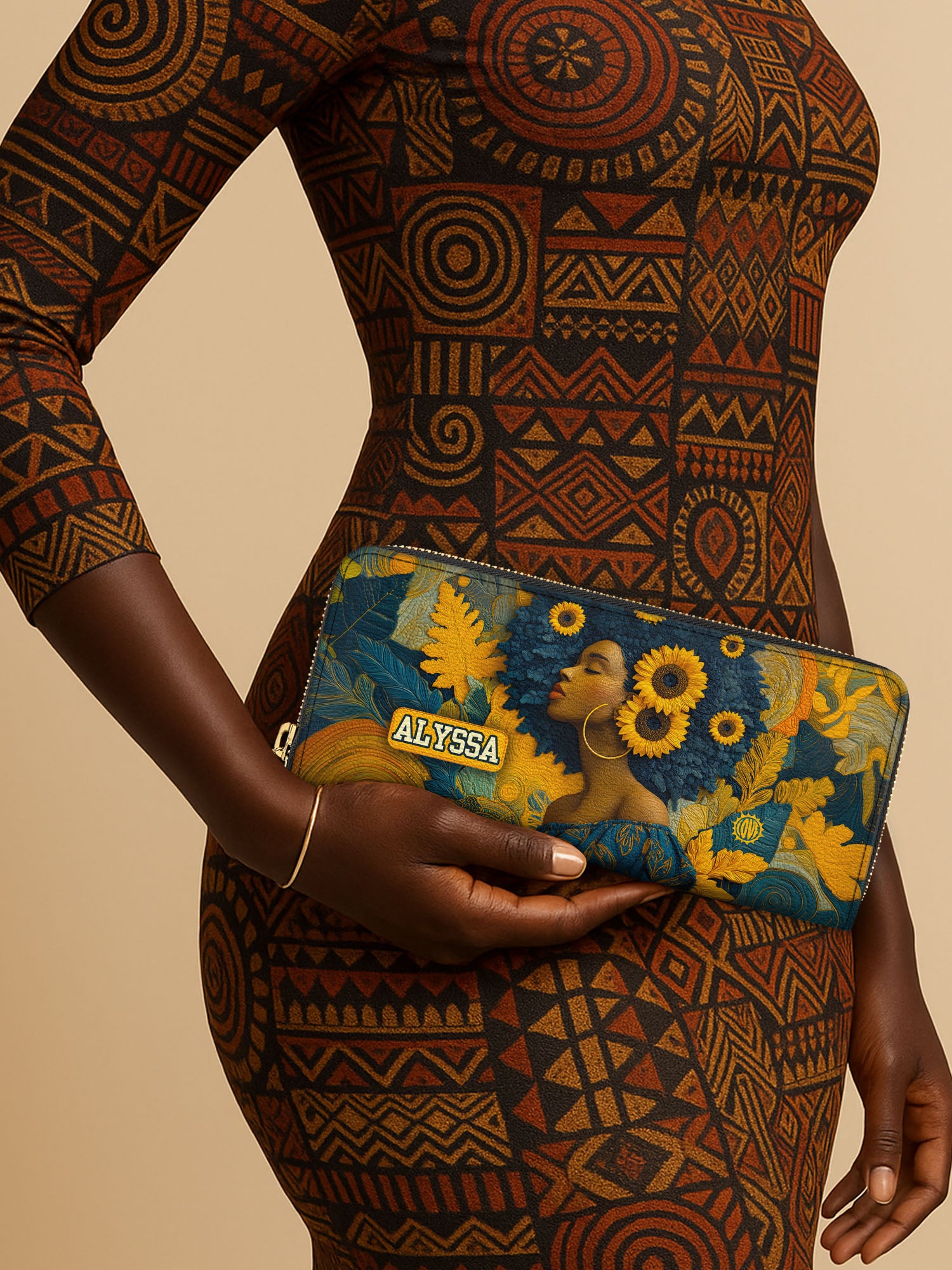 Bold in Bloom Slimline Zippy Wallet