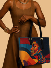 Rhythm & Soul Sleek Leather Tote QR0TV0015