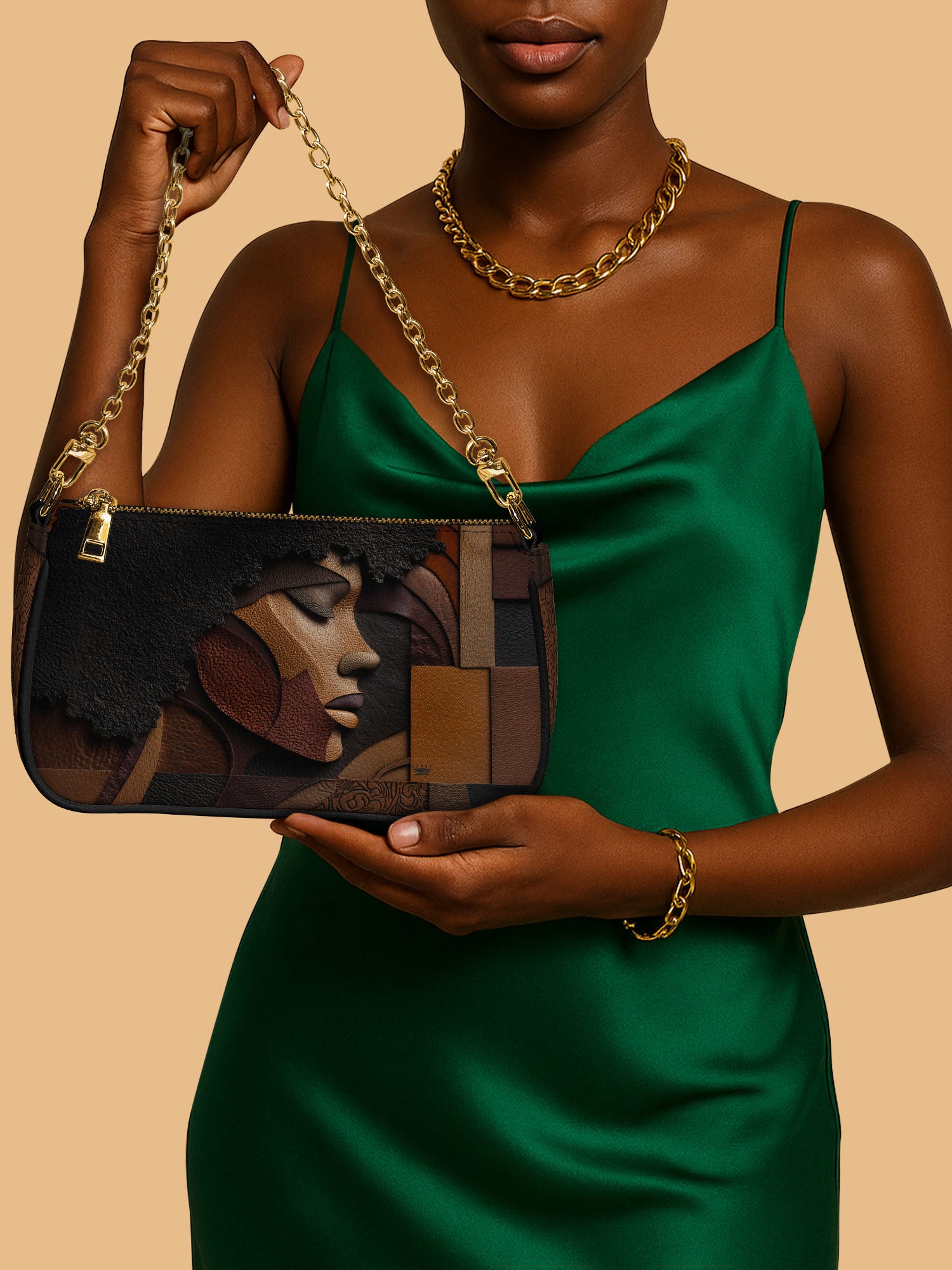 Melanin Majesty Classic Zip Pochette QR0TD116