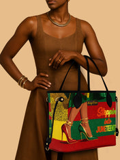 Stepping Into Juneteenth Classic Shopper Tote