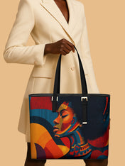 Rhythm & Soul Sleek Leather Tote QR0TV0015