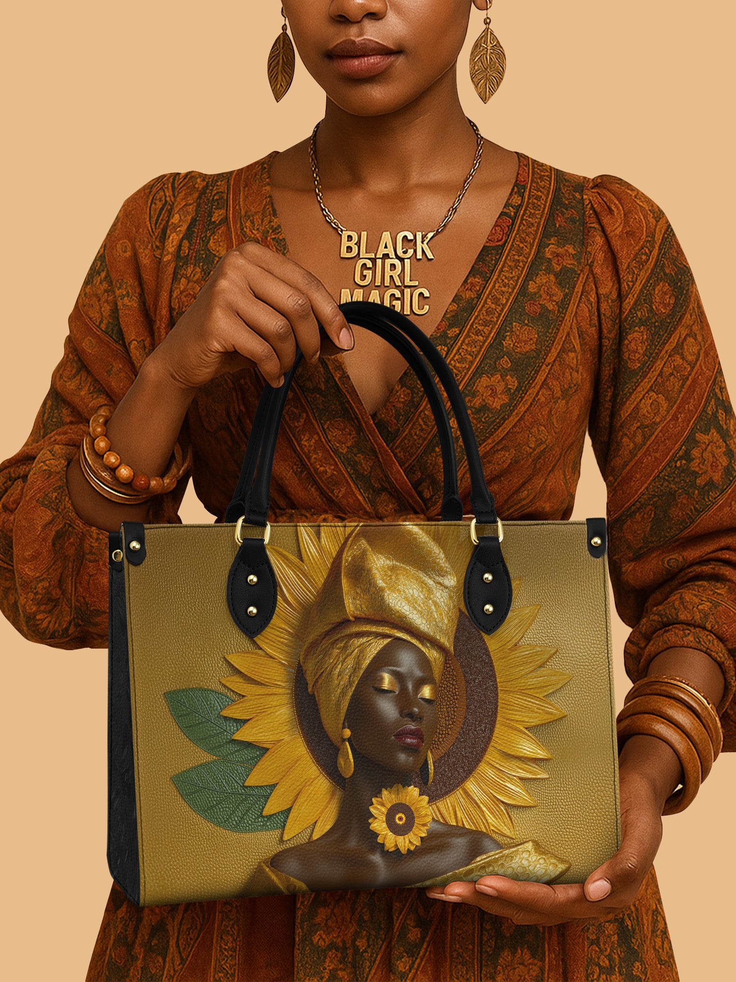 Ashanti Gold Premium Leather Handbag QR0XD680