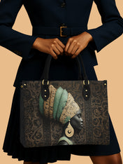 Emerald Crown Premium Leather Handbag QR0TV167