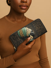 Emerald Crown Slimline Zippy Wallet QR0TV169