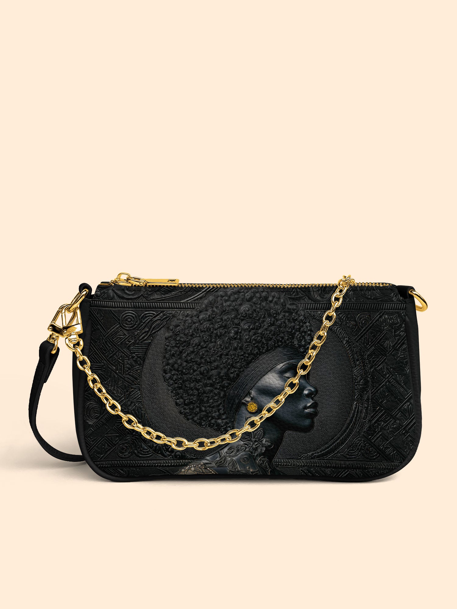 Crowned In Onyx Classic Zip Pochette QR0XD105