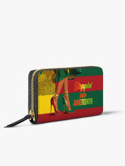 Stepping Into Juneteenth Slimline Zippy Wallet