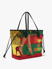 Stepping Into Juneteenth Classic Shopper Tote