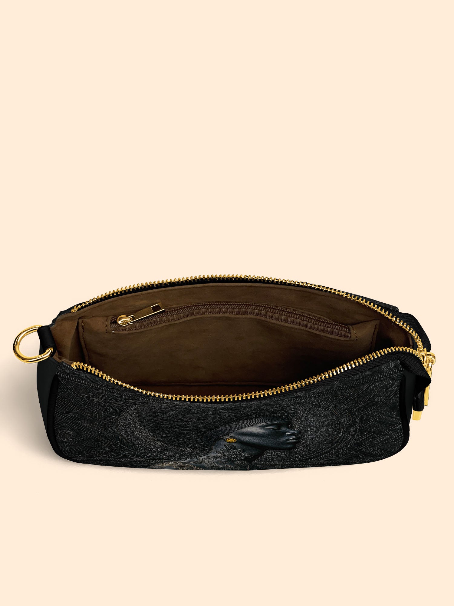 Crowned In Onyx Classic Zip Pochette QR0XD105