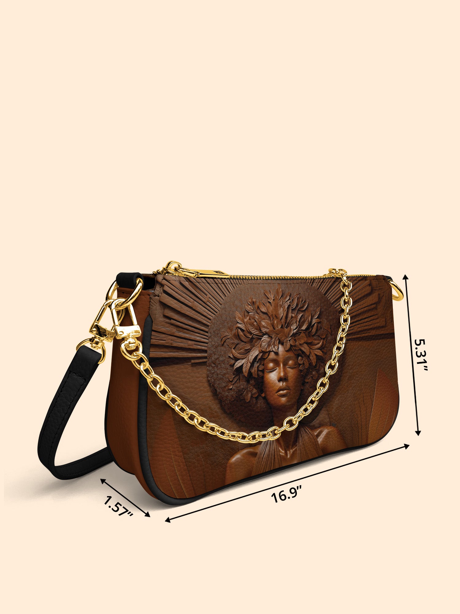 Ebony Bloom Classic Zip Pochette QR0TD345