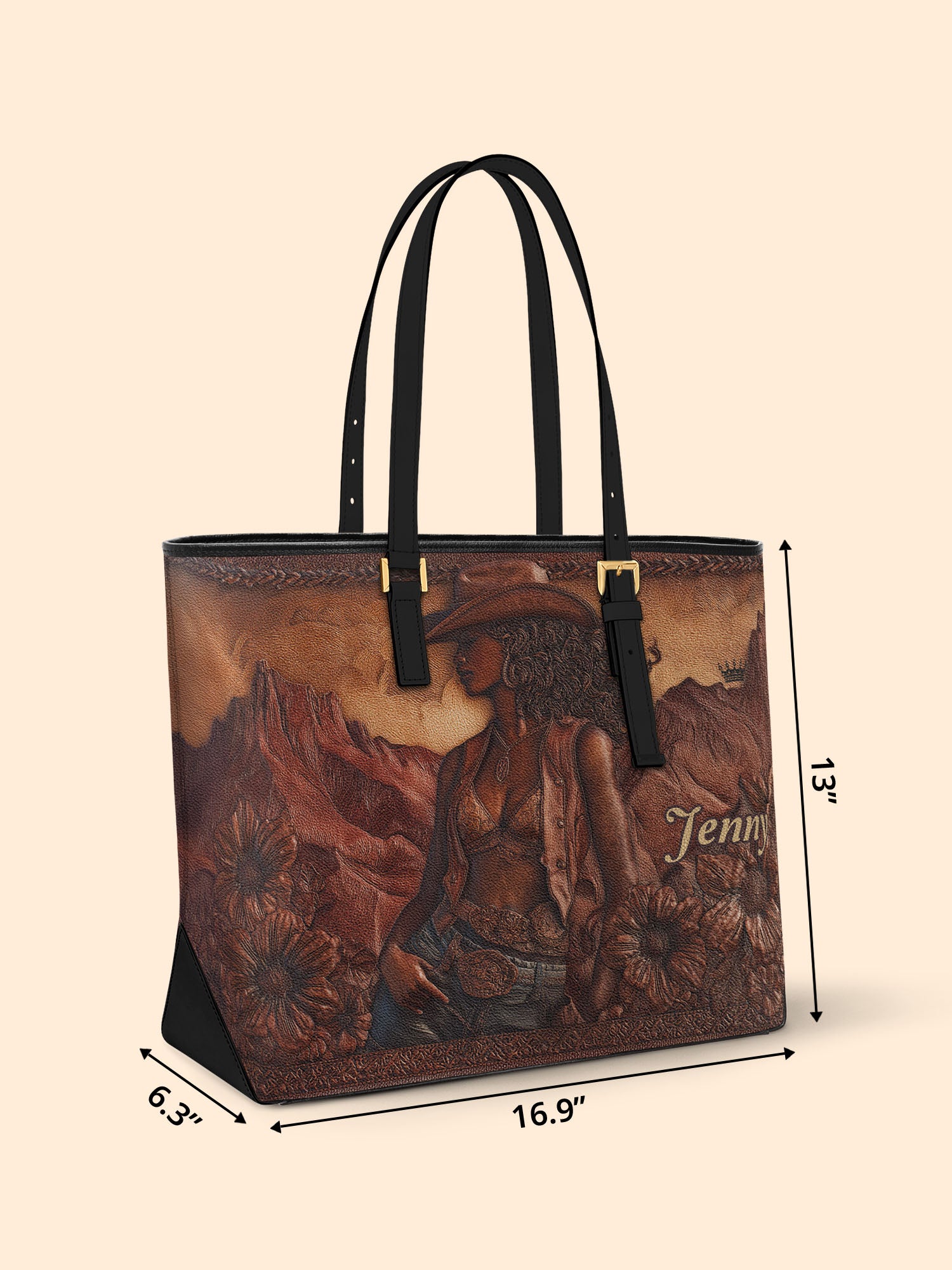 Soul Of The West Sleek Leather Tote