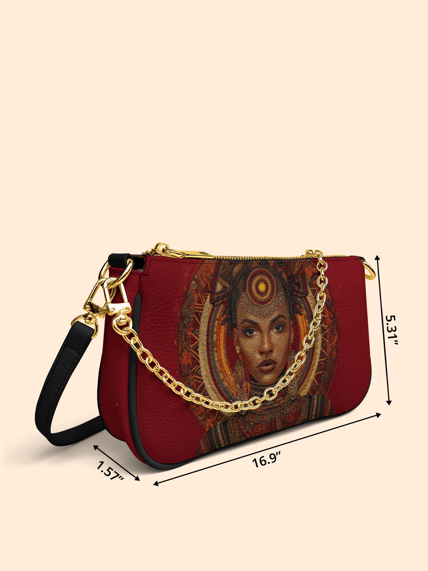 Ebony Aura Classic Zip Pochette QR0XD212