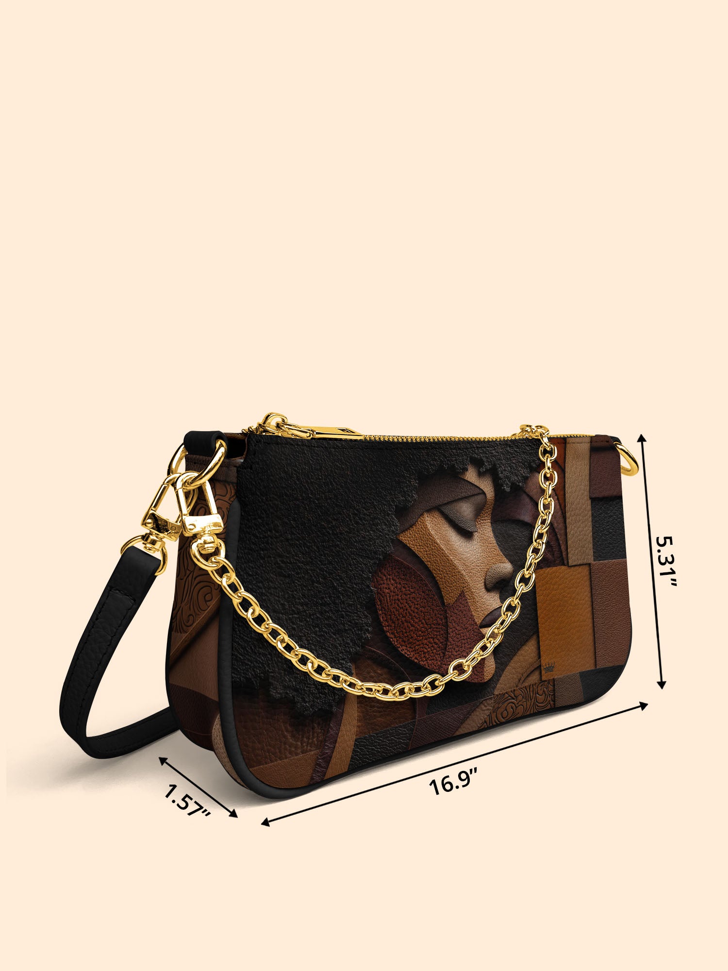 Melanin Majesty Classic Zip Pochette QR0TD116