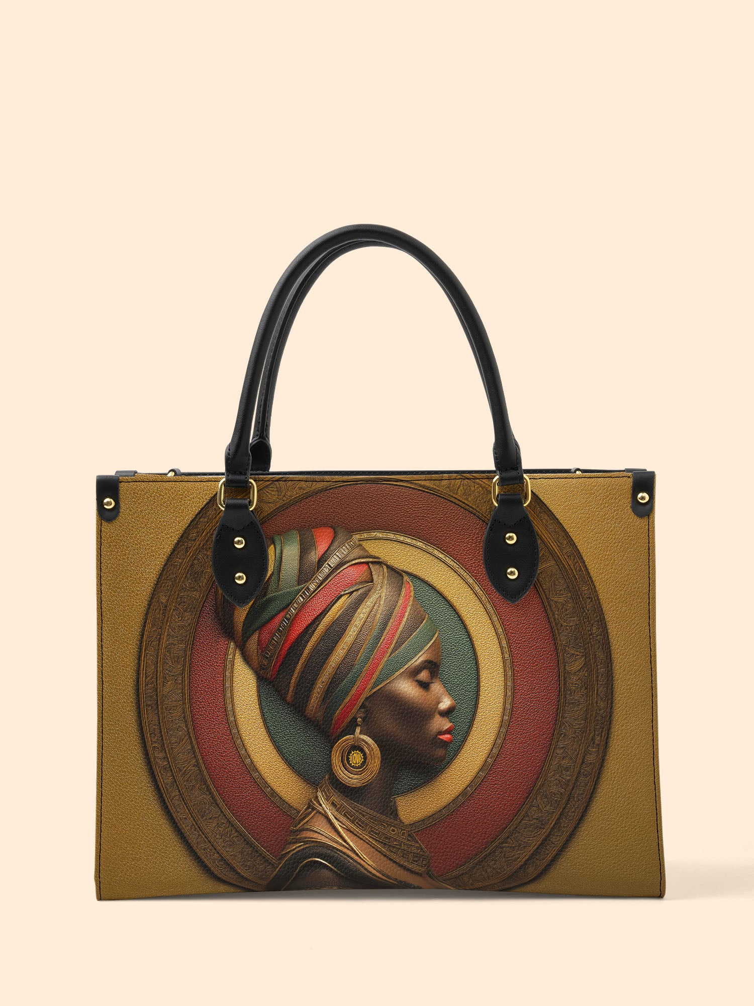 Circles Of Heritage Premium Leather Handbag QR0TV161