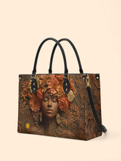 Afro Flora Premium Leather Handbag QR0TV027