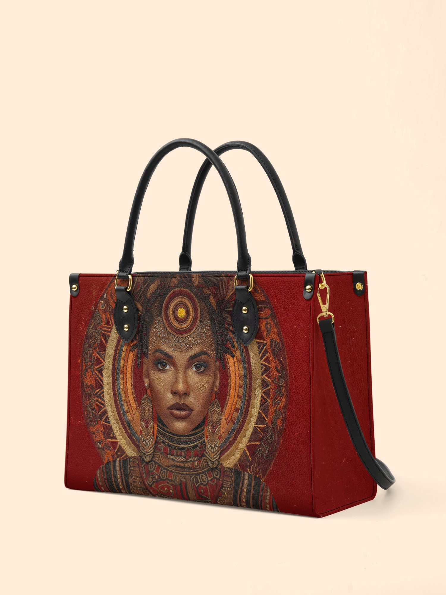 Ebony Aura Premium Leather Handbag QR0XD211