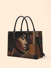 Melanin Majesty Premium Leather Handbag QR0TD117