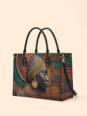 Regal Tapestry Premium Leather Handbag QR0TV057