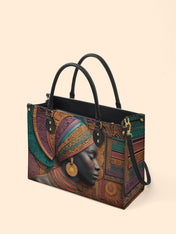 Regal Tapestry Premium Leather Handbag QR0TV057