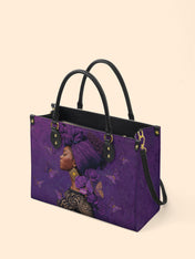 Empress Purple Premium Leather Handbag QR0HH111