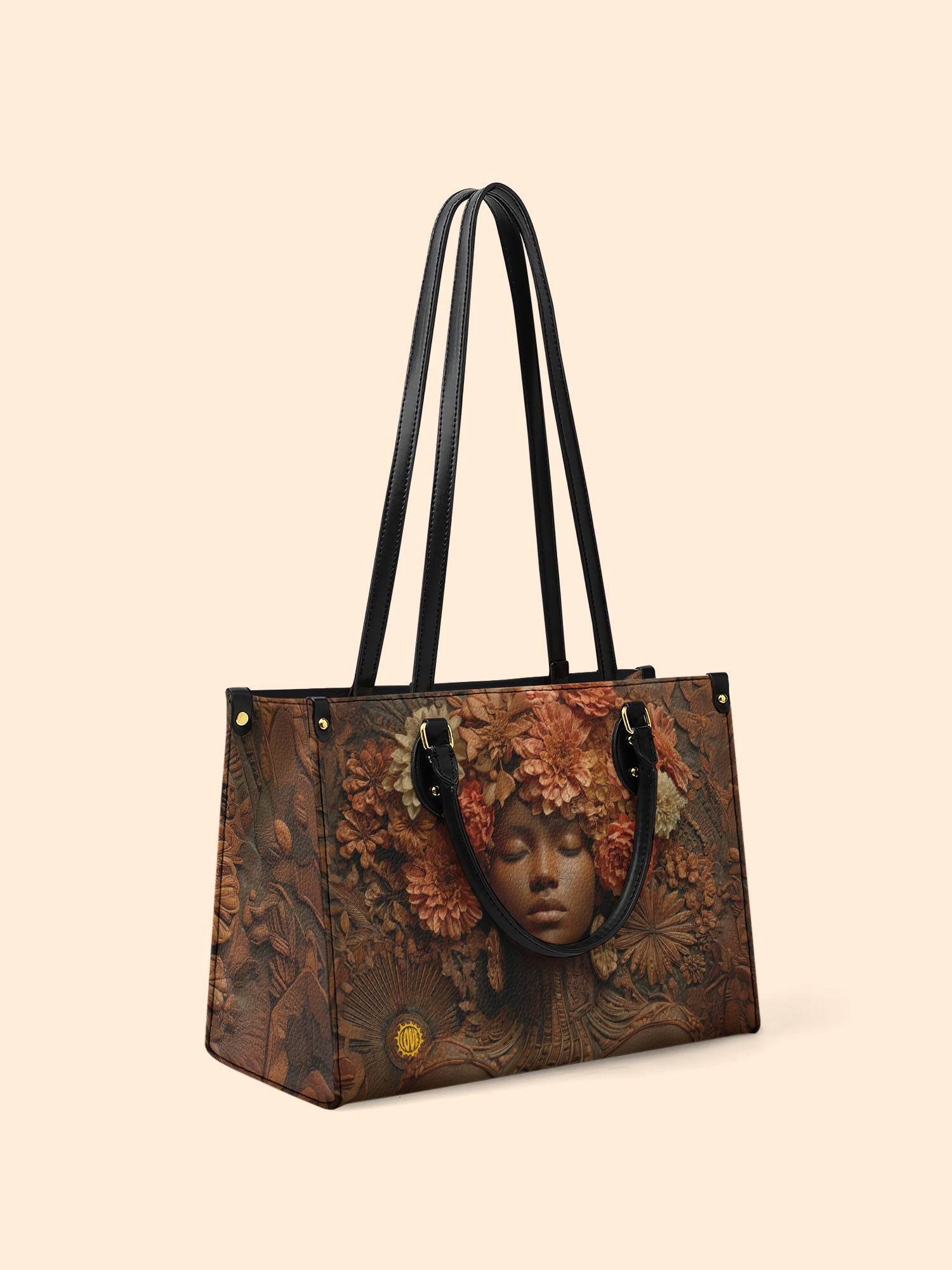 Afro Flora Premium Leather Handbag QR0TV027
