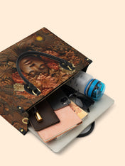 Afro Flora Premium Leather Handbag QR0TV027