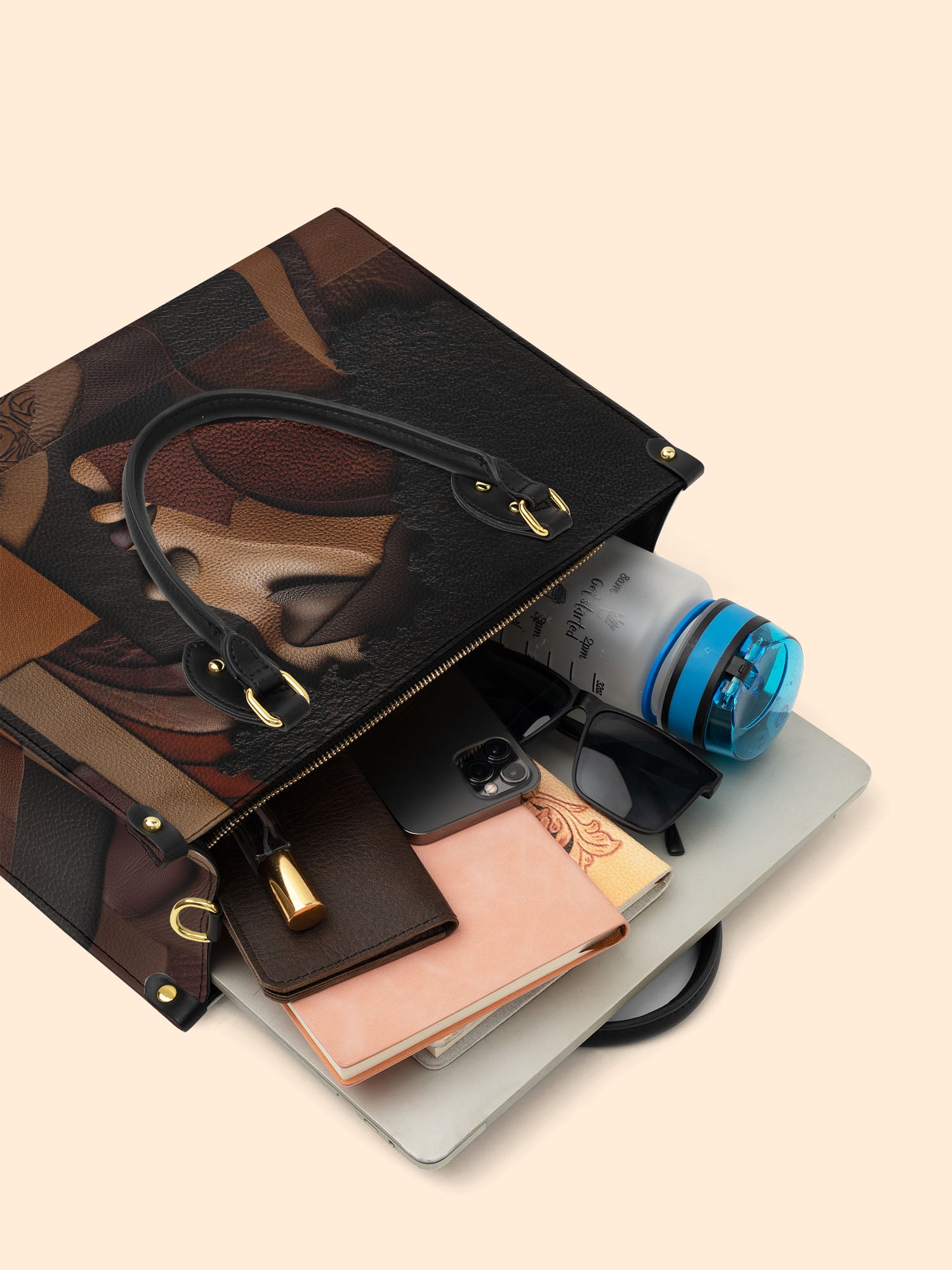 Melanin Majesty Premium Leather Handbag QR0TD117