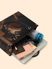 Melanin Majesty Premium Leather Handbag QR0TD117