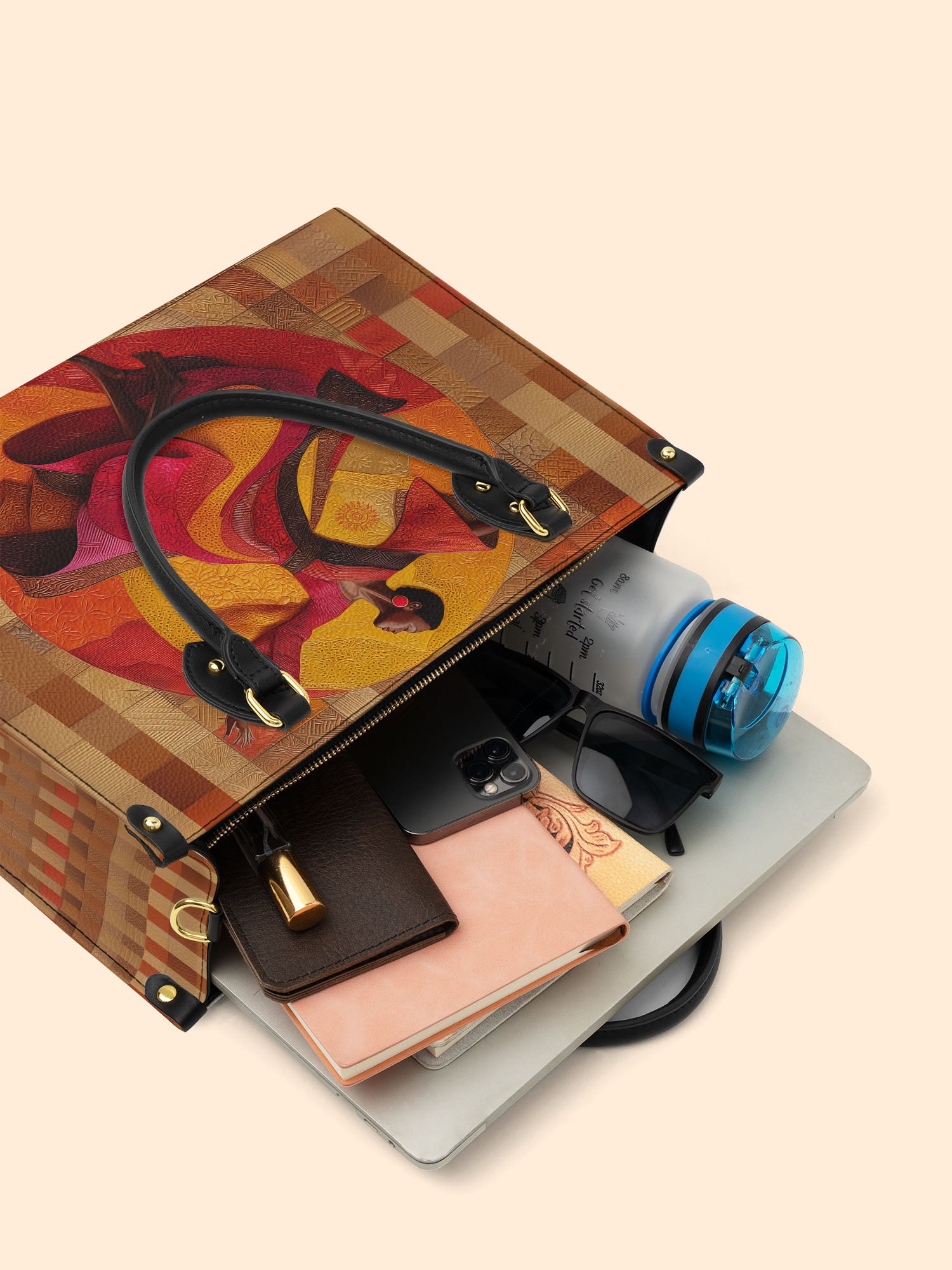 Unstoppable Rhythm Premium Leather Handbag QR0TD104